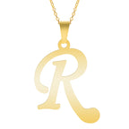 Initial 26 Letters Pendant Stainless Steel Necklaces For Women Men Accessories English Alphabet Necklace Fashion