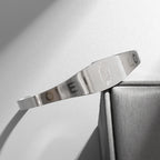 Fashion Design Stainless Steel Curved Tableware Fork Open Bracelet Men and Women Personality Charm Hip Hop Casual