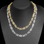 Cross Chain Necklace Iced Out Eye CZ Diamond