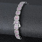 Gold Baguette Tennis Bracelet 8MM Iced Out
