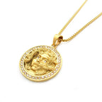 Greek Medusa Snake Pendant Necklace — Stainless Steel