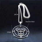 Demon Silver Pendant Vine Seal Satan Women/men