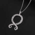 LIKGREAT Nordic Octopus Squid Pendant Viking Runes Troll Cross Necklace Swedish Folklore Protection Amulet Jewelry