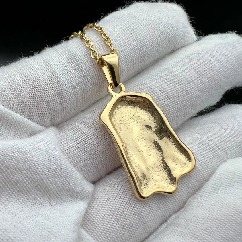 Classic Jesus Old Man Head Face Pendant Religious Stainless Steel Christian Thorns Jesus Head Charms Necklace Jewelry