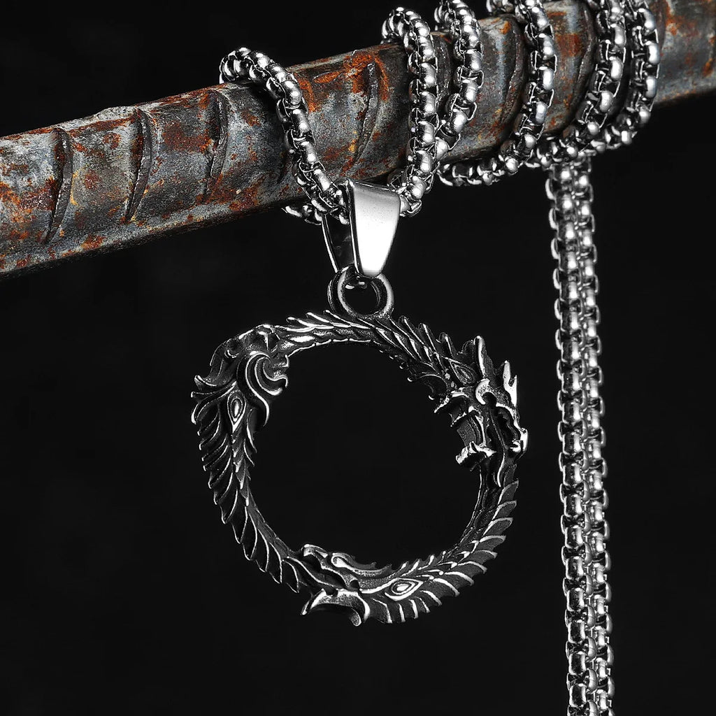 Dragon Stainless Steel Pendant Necklace