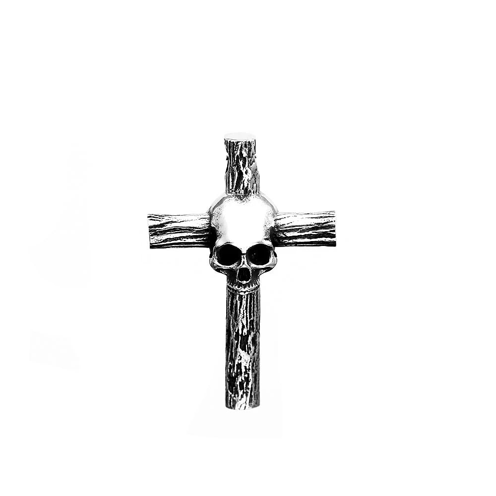 Gothic Skull Pendant Necklace — Stainless Steel