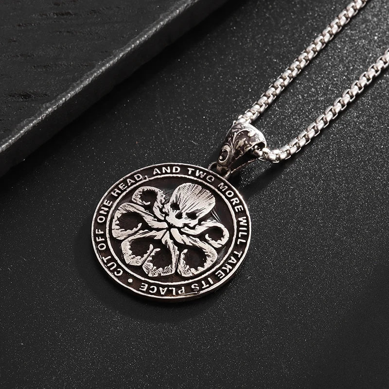 Cthulhu Octopus Skull Pendant Necklace