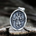 Dropshipping Man Mythological style Archangel St.Michael Protect Saint Shield Pendant Religious Amulet Jewelry Boyfriend Gift