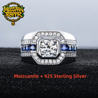 Iced Out VVS Diamond Ring — 925 Silver