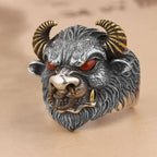 Retro Domineering Ethnic Style Fire-Breathing Dragon Ring Men\\\\\'s Charm Open Ring Punk Motorcycle Rider Jewelry Accessories