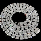 Stainless Steel Tennis Cuban Chain Necklace 8MM