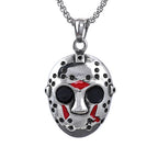 Stainless Steel Jason Mask Pendant Necklace Men Halloween Gift Biker Black Friday Necklaces High Quality Jewelry