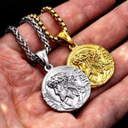 Jesus Portrait Pendant Necklace 316L Stainless Steel Christian Medal Necklaces For Men Women Jewelry Gift Dropshipping
