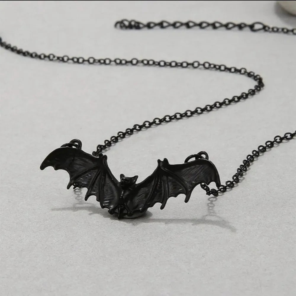 Gothic Black Cross Black Pendant Necklace