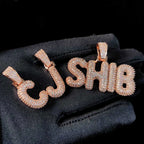Iced Out Letter Pendant Necklace Name