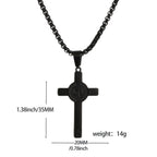 Cross Saint Benedict Steel Pendant Cruz San