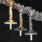 Jesus Cross Amulet Necklace — Stainless Steel