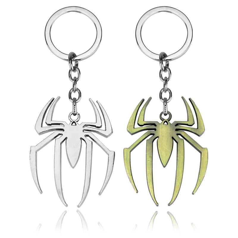 Stainless Steel Simple Personalized Spider Keychain Pendant Men and Women Fashion Party Pendant Necklace Charm Gifts