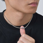 Letter Box Chain Pendant Necklace — Stainless Steel