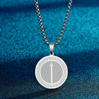 CHENGXUN Hindu Ganesha Coin Pendant Necklace for Men Womens Lord Ganesha Medallion Charm Neck Chain Spirit Totem Jewelry