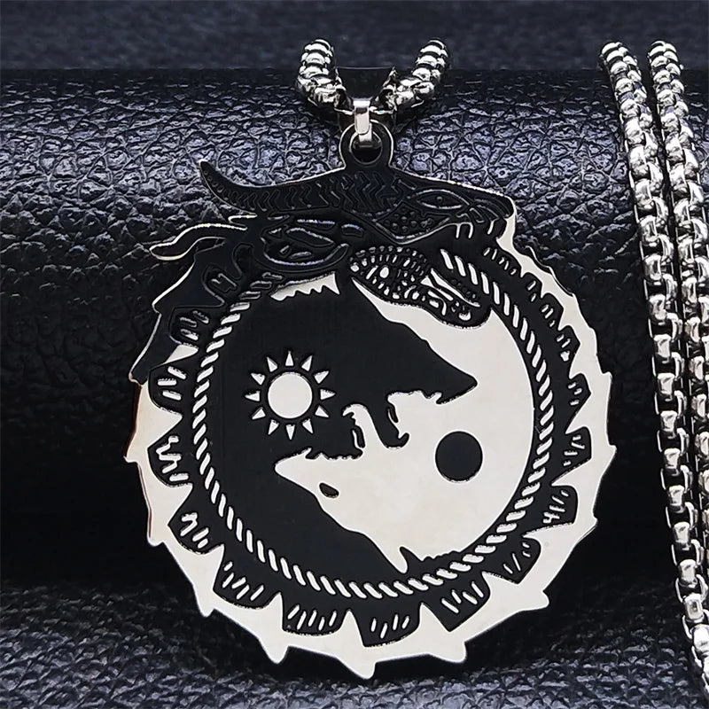 Dragon Stainless Steel Pendant Necklace
