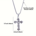 Cross Stainless Steel Pendant Necklace