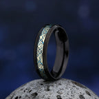 Viking Norse Rune Pattern Ring — Stainless Steel
