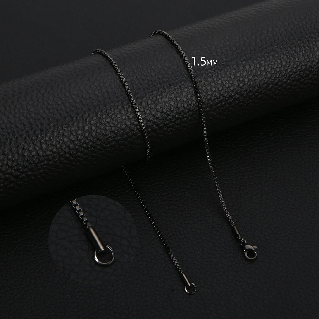 Box Chain Necklace — Stainless Steel 3mm