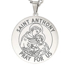 Dawapara Saint Christopher Medal Necklace Jesus Truet In You Amulet Catholic Jewelry Travelers Driver Gifts Stainless