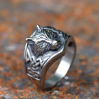 2023 New Fashion 316L Stainless Steel viking wolf head Ring Punk Women Men Unisex Serpent animal Jewelry free shipping