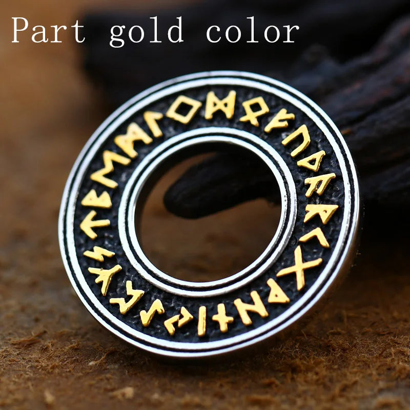 BEIER Norse Vikings Pendant Necklace Valknut Raven RUNE PENDANT Knot Viking Amulet Pendant Necklace Nordic Talisman BP8-105