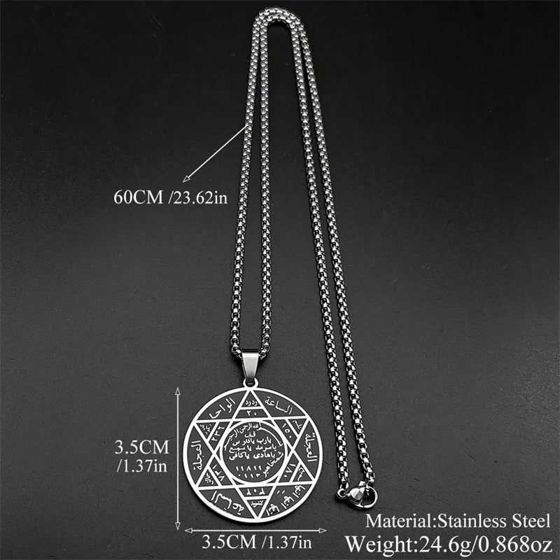 Gold Star of David Pendant Necklace — Stainless Steel
