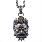 Buddha Vajra Pendant Necklace — Mixed Metal