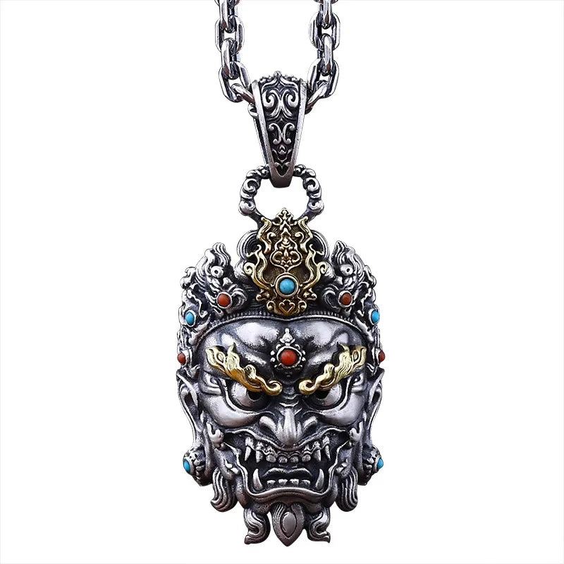 Buddha Vajra Pendant Necklace — Mixed Metal