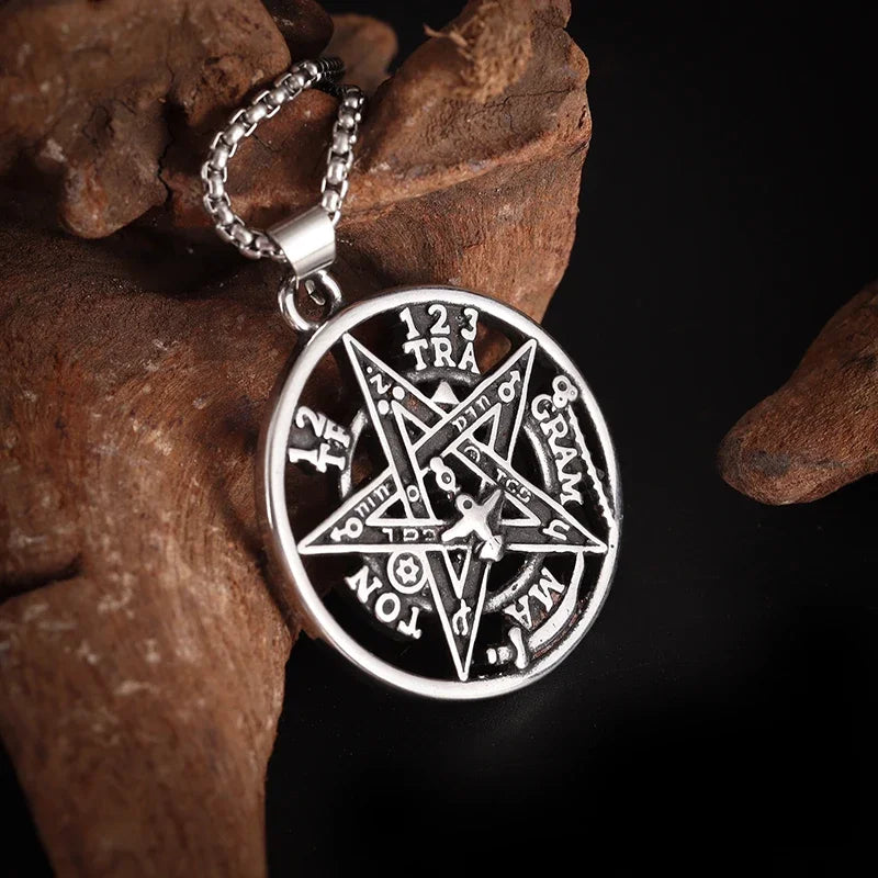 Witchcraft Pentagram Pendant Necklace — Stainless Steel