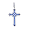 2025 New Cross Pendant for Men Women Full Iced Out Cubic Zircon Hip Hop Necklace Link Chain Fashion Rock Jewelry