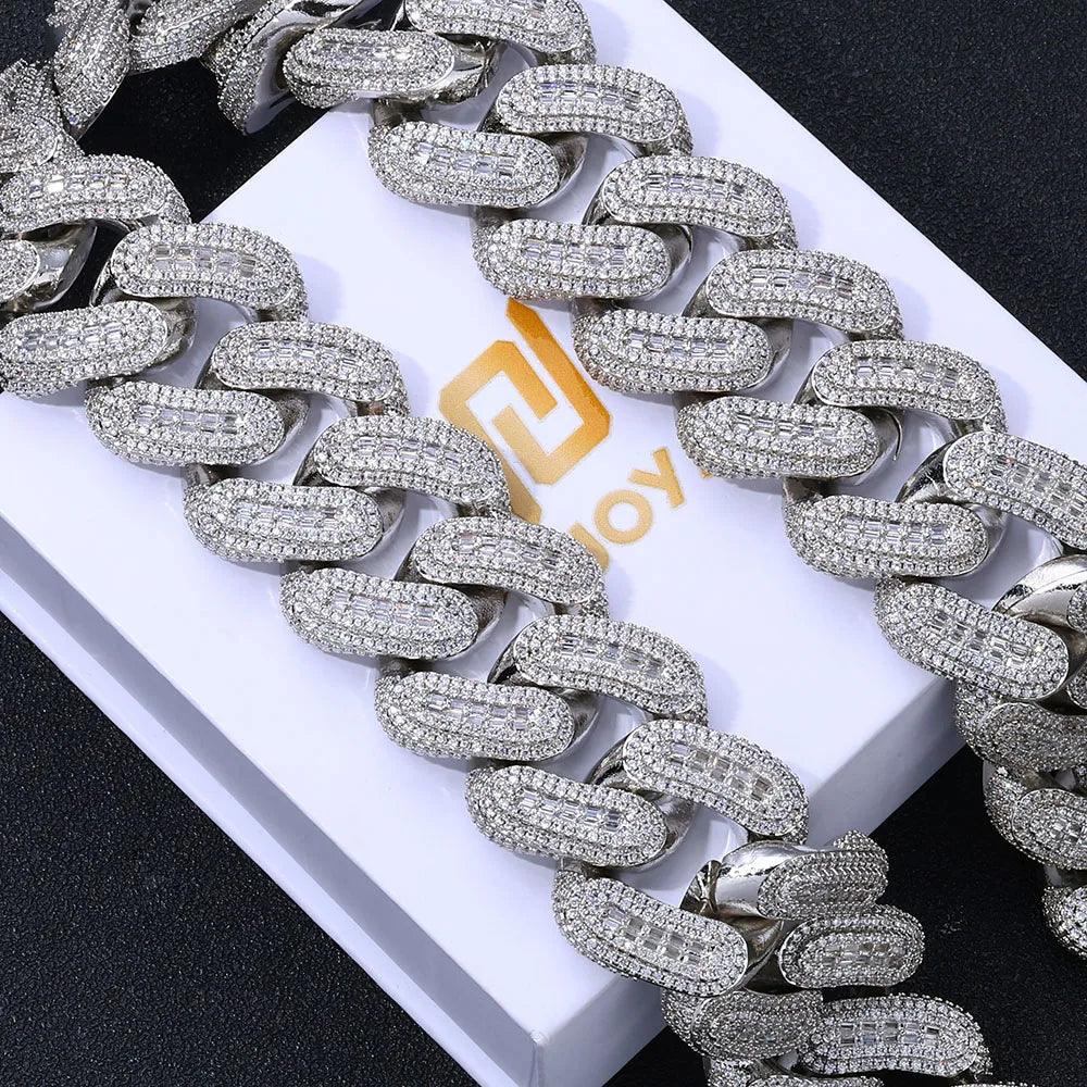 Rose Gold Cuban Chain Necklace Iced Out 29MM