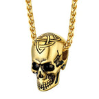 Skull Pendant Necklace — Stainless Steel Gothic