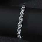 Heavy Duty Rope Chain Bracelet — Stainless Steel