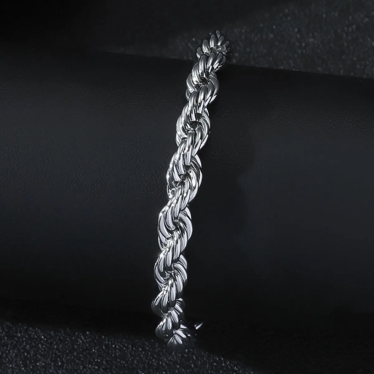 Heavy Duty Rope Chain Bracelet — Stainless Steel