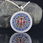 Knights Templar Cross Pendant — 925 Silver