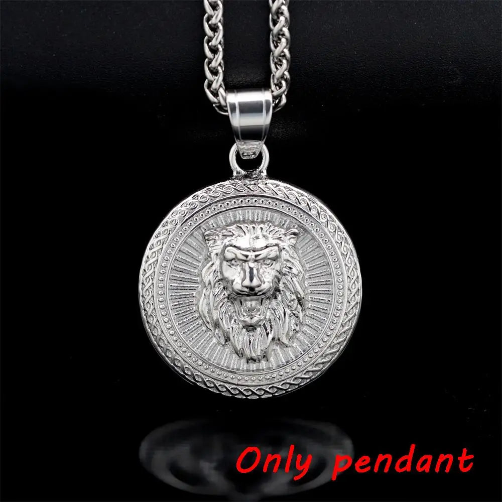 Men Women Hip Hop gold silver color LION Pendant Necklace Hiphop pendants Necklaces Fashion Jewelry Gifts