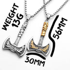Viking Phoenix Axe Men Necklaces Stainless Steel Pendant Chain Women Punk Fashion Jewelry New In Accessories Gifts Wholesale