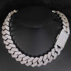 Iced Out Cuban Chain Necklace Stainless Steel 25MM