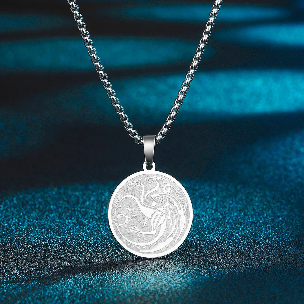 Lion of Judah Coin Pendant Necklace