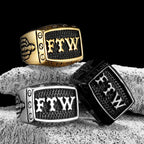 FTW Middle Finger Ring — Stainless Steel