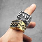 FTW Middle Finger Ring — Stainless Steel