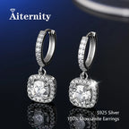 HOT Moissanite S925 Sterling Silver Stud Earrings For Women And Men With 2 Certificates Pass Diamond Test Pen Fine Jewelry