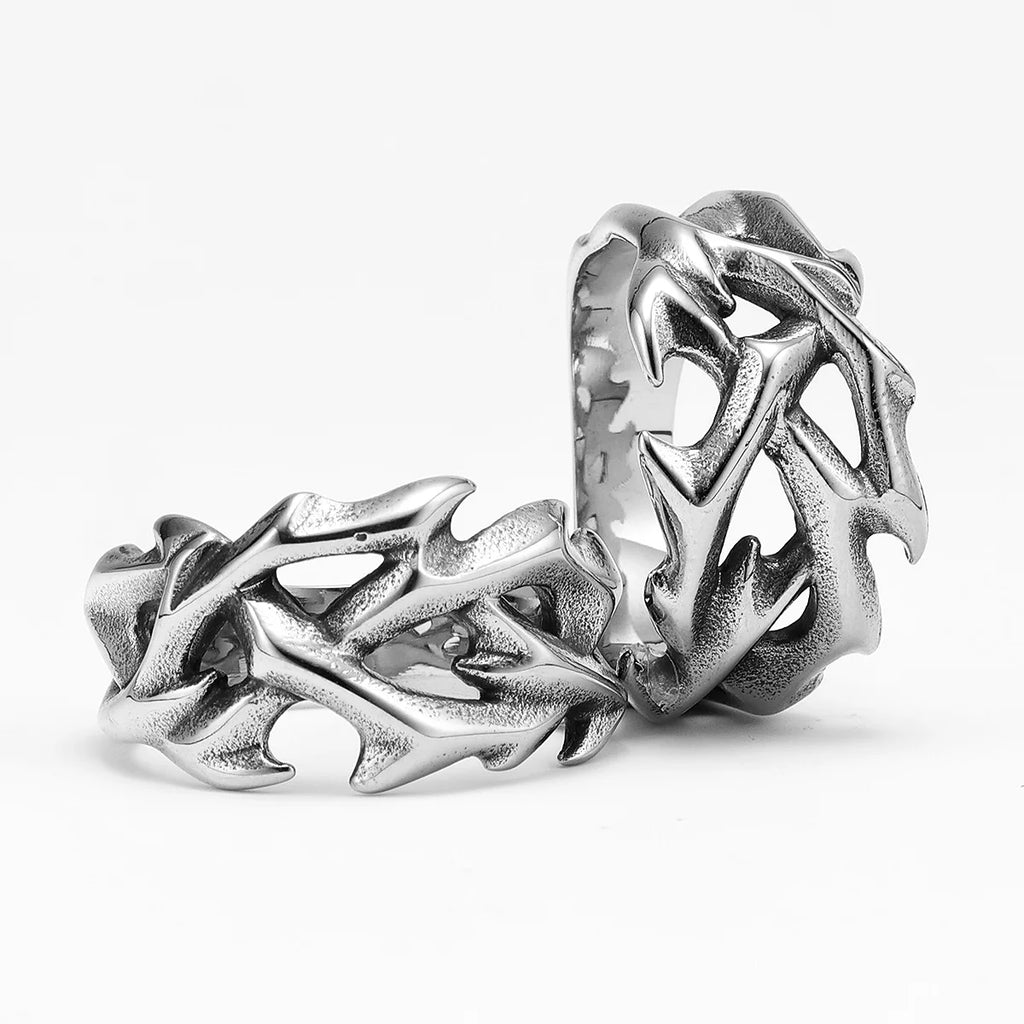 Crown of Thorns Ring — Stainless Steel
