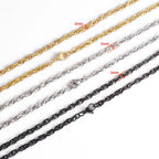 Minimal Stainless Steel Square Chain 3mm